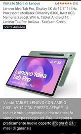 Lenovo idea Tab pro 12.7 pollici