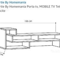Mobile tv tetra antracite DECORTIE