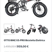 Bici otto bike x5-pro elettrica