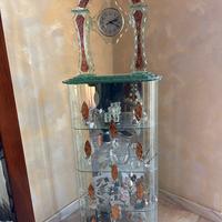 Cristalliera con orologio