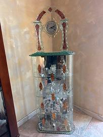 Cristalliera con orologio