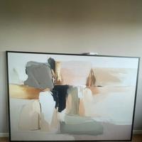 Quadro astratto su tela con cornice – 140x200 cm