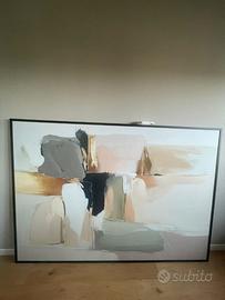 Quadro astratto su tela con cornice – 140x200 cm