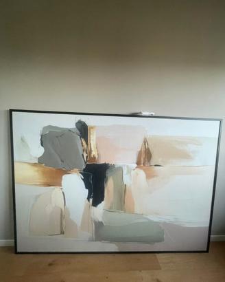 Quadro astratto su tela con cornice – 140x200 cm