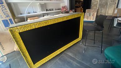 Bancone bar o reception su ruote 2mt x 70cm