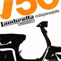 Dépliant Originale Scooter Lambretta J 50