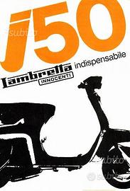 Dépliant Originale Scooter Lambretta J 50