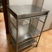 Carrello da cucina Ikea Grundtall in acciaio inox