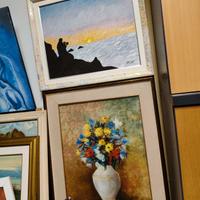 20 quadri con cornice dipinti olio 