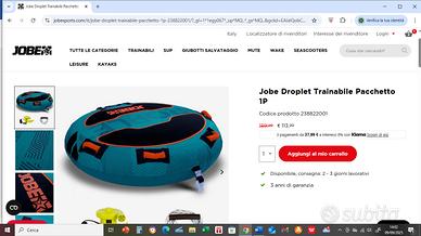 sport: Gonfiabile da traino