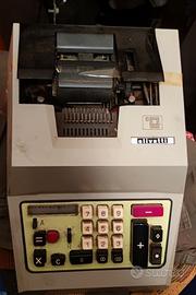 calcolatrice arredo vintage anni 70 Olivetti 