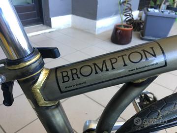 Brompton color raw (verdone) con saldature d’orate