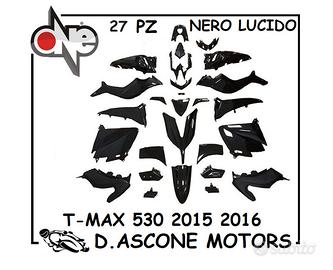 KIT CARENE TMAX 530 2015 2016 NERO LUCIDO 27 PZ