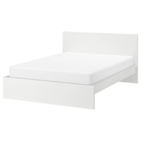 Letto Malm bianco Ikea 150 cm basso