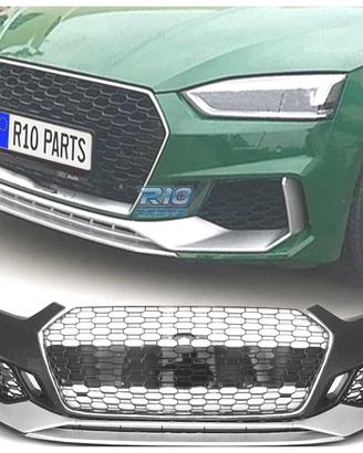 PARAURTI ANTERIORE AUDI A5 F5 17-19 LOOK RS5 ARGEN