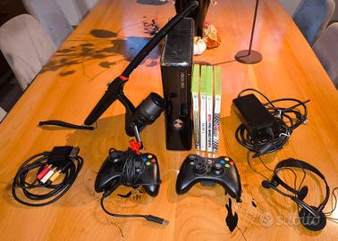 Xbox360 S+2 Controller+ Canna+Giochi