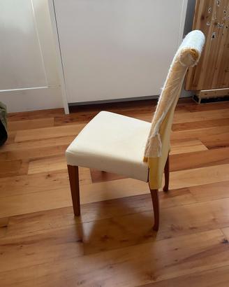 14 Sedie in legno imbottite