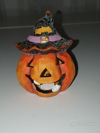 Halloween Portacandela Zucca a batterie