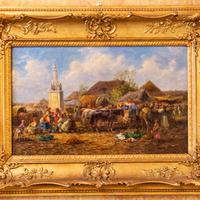 Olio su tela "ACCAMPAMENTO"