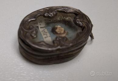 RELIQUIARIO ANTICO CON RELIQUIA SAN PIETRO