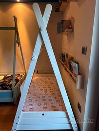 lettino montessoriano con sponda