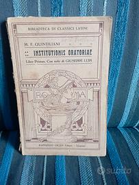 Quintiliano -institutio oratoria-libro primo- 1915