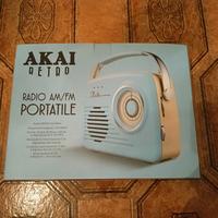 Radio AM/FM portatile AKAI Azzurra