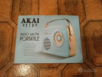 Radio AM/FM portatile AKAI Azzurra