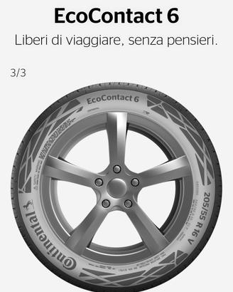 ruote macchina eco contact 6 pneumatici 