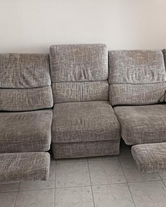 divano 4 posti con sislong 