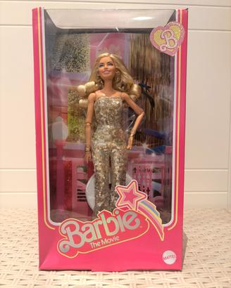 Mattel Barbie The Movie 2023 tuta glitterata oro