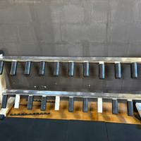 Rastrelliera manubri, palestra