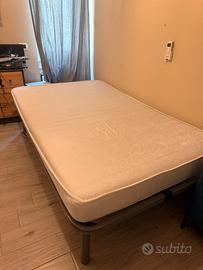Letto una piazza e mezza con materasso ottimostato