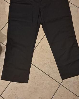 Pantalone di cotone calibrato nero 5XL