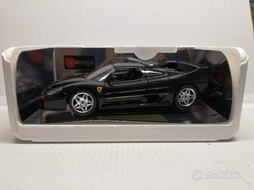 Modello auto ferrari f- 50 hard top nera burago