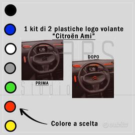 2 Plastiche accessori logo volante Citroen AMI