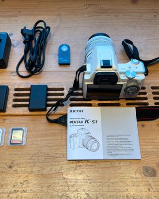 Pentax K-S1 bianca – Reflex perfetta, kit completo