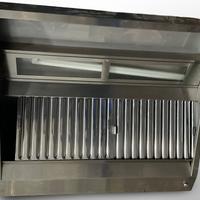 Cappa 1mx90 inox 304 con filtri e illuminazione