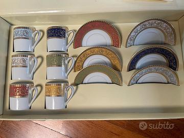 Set tazze "Viollet de luc - Limoges France"