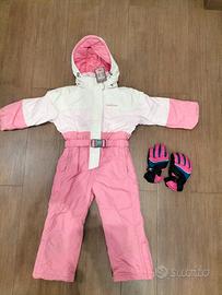 Tuta neve sci bimba 4-6 anni marca Cacao 