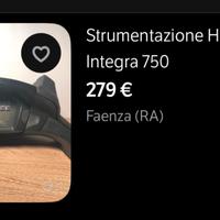 Strumentazione honda integra