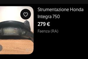 Strumentazione honda integra