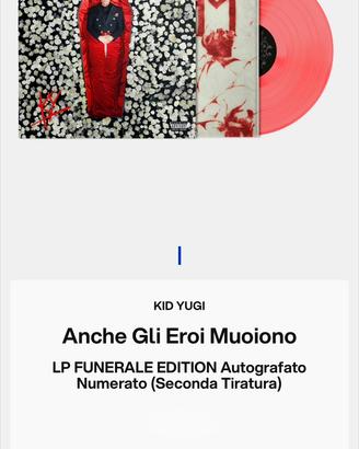 Vinile Autografato Numerato FUNERALE EDITION