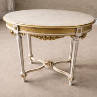 Tavolo rotondo stile Luigi XVI