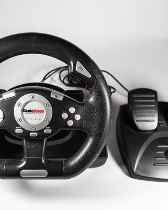 Volante con pedaliera gamestop per playstation 3 