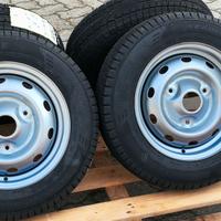 Cerchi acciaio Renault R4/5+Gomme invernali 145/80
