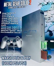 Sony PS2 Silver set completo -controller originale