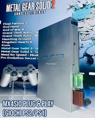 Sony PS2 Silver set completo -controller originale