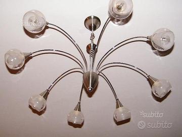Lampadari perfetto 8 luci . Tre fili 4+4. Perfetto