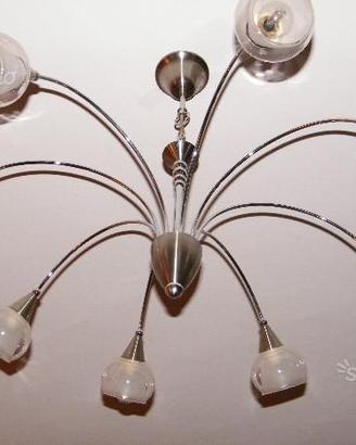 Lampadari perfetto 8 luci . Tre fili 4+4. Perfetto